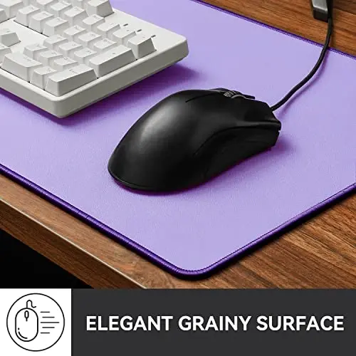 Reniteco Waterproof Large Gaming Mouse Pad with Durable Stitched Edges, Non-Slip Rubber Base, Smooth Surface Mouse Mat Desk Pad for Home Office Gaming, 31.5