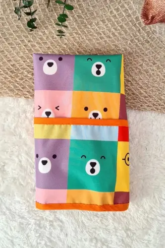 Colour Bear Desenli Sıvı Geçirmez Uzun Kol Aktivite Ve Mama Önlüğü 6-24 Ay - 7