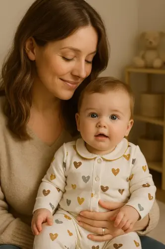 Renkli ikili uğur böceği pamuk bebek takımı-Turuncu.böc - 3