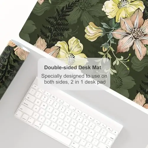 Colorful Star Large Mouse Pad, PU Leather Waterproof Desk Mat, Computer Gaming Mouse Pad, XXL Table Mousepad Non Slip Full Desk Pad for School Office Home 23.6