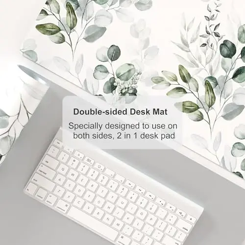 Colorful Star Large Mouse Pad, PU Leather Waterproof Desk Mat, Computer Gaming Mouse Pad, XXL Full Extended Mousepad Non Slip Desk Pad for School Office Home 31.5