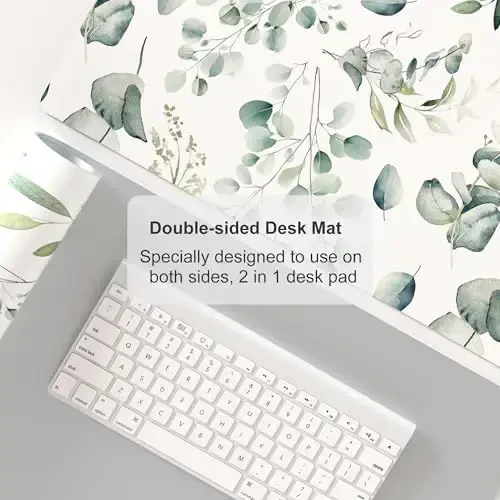 Colorful Star Large Mouse Pad, PU Leather Waterproof Desk Mat, Computer Gaming Mouse Pad, XXL Full Table Mousepad Non Slip Desk Pad for School Office Home 31.5