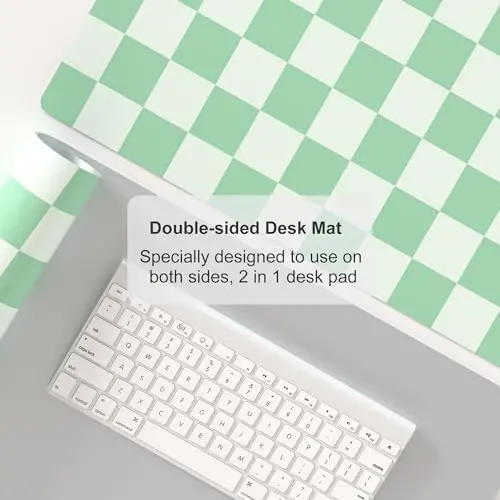 Colorful Star Large Mouse Pad, PU Leather Waterproof Desk Mat, Computer Gaming Mouse Pad, XXL Full Table Mousepad Non Slip Desk Pad for School Office Home 31.5