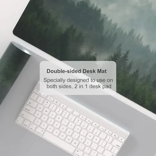 Colorful Star Large Mouse Pad, PU Leather Waterproof Desk Mat, Computer Gaming Mouse Pad, XXL Full Desk Mousepad Non Slip Desk Pad for School Office Home 31.5