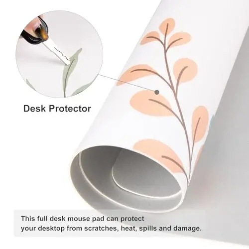 Colorful Star Large Mouse Pad, Green Pink Waterproof Desk Mat, Abstract Boho Double Sided Computer Gaming Mouse Pad, XXL Full Desk Mousepad Non Slip Desk Pad for School Office Home 31.5
