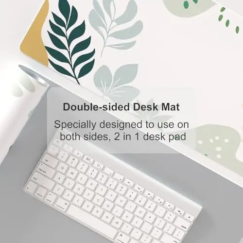 olorful Star Abstract Boho Large Mouse Pad, Waterproof Green White Desk Mat, Double Sided Computer Gaming Mouse Pad, XL Full Desk Mousepad Non Slip Writing Pad for School Office Home 31.5