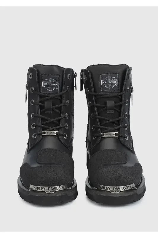 Renshaw Black Leather Men's Boots - 3