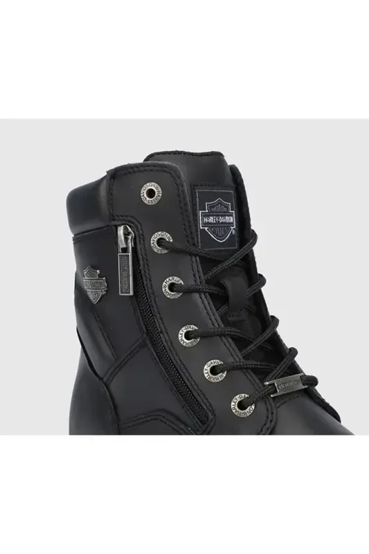 Renshaw Black Leather Men's Boots - 5