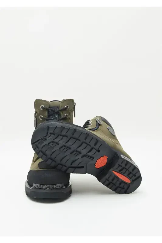 Renshaw Men's Green Nubuck Boot-OLIVE // CRAZY LEATHER - 5