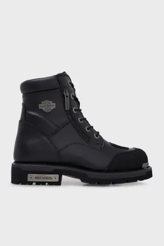 Renshaw Siyah Yağlı Deri Erkek Asker Botu CMM0600AW21 - BLACK // YAĞLI DERİ 