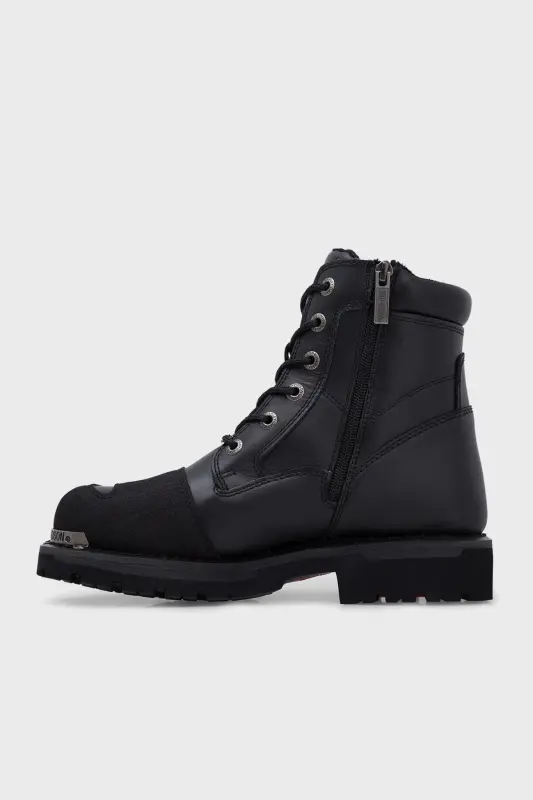 Renshaw Siyah Yağlı Deri Erkek Asker Botu CMM0600AW21 - BLACK // YAĞLI DERİ - 2