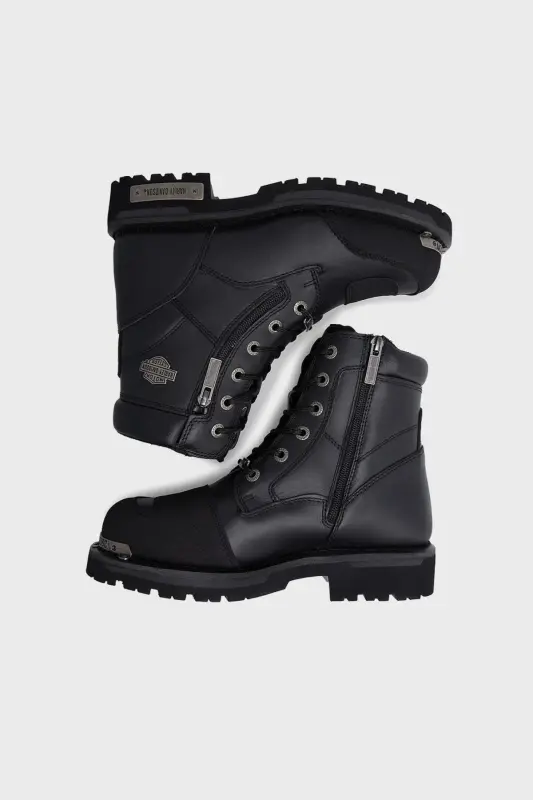 Renshaw Siyah Yağlı Deri Erkek Asker Botu CMM0600AW21 - BLACK // YAĞLI DERİ - 5