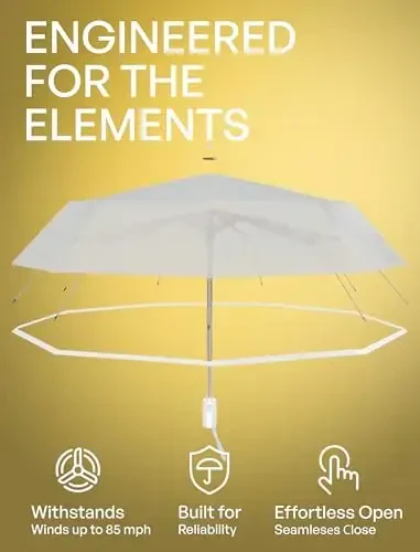 REPEL Windproof Travel Umbrella - Compact & Withstands Winds up to 85MPH , Strongest Premium Auto Folding Umbrella for Rain and Sun - Durable, Light & Portable for Women & Men , Fits Backpack & Cars - UPPER ECHELON PRODUCTS LLC (1)