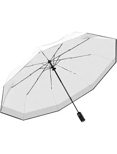 REPEL Windproof Travel Umbrella - Compact & Withstands Winds up to 85MPH , Strongest Premium Auto Folding Umbrella for Rain and Sun - Durable, Light & Portable for Women & Men , Fits Backpack & Cars - 6
