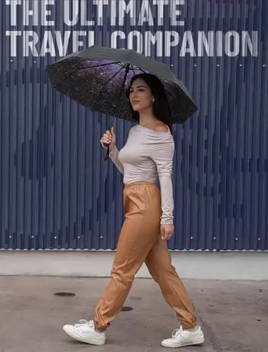 REPEL Windproof Travel Umbrella - Compact & Withstands Winds up to 85MPH , Strongest Premium Auto Folding Umbrella for Rain and Sun - Durable, Light & Portable for Women & Men , Fits Backpack & Cars - 6