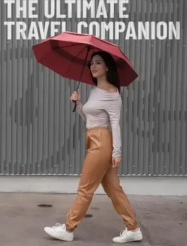 Repel Umbrella – Engineered to Withstand 85MPH Winds – Chosen by Wirecutter 2025 as Strongest Travel Umbrella for Rain - Auto Open Close, Compact, - 6