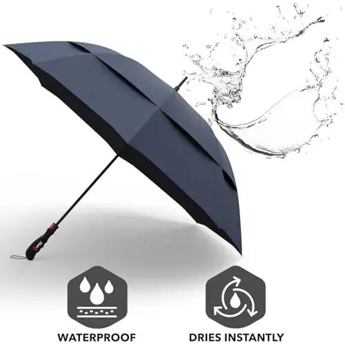 Repel Windproof Travel Umbrella - Compact & Withstands Winds up to 100MPH, Strongest Premium Auto Folding Umbrella for Rain and Sun - Durable, Light & Portable for Women & Men, Fits Backpack & Cars - 5