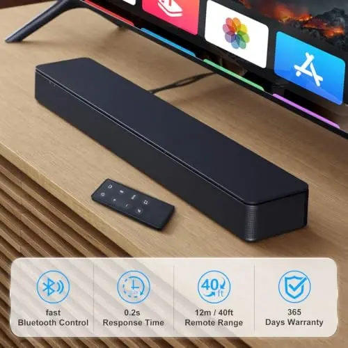 Replacement for Bose Soundbar Remote Control for TV Speaker,Solo 5,10,15 | Easy Pairing,with Manual,0.2s Instant Response quickly,365-day warranty,bleutoth,Support Dialog Mode & Bass Adjustment - 5