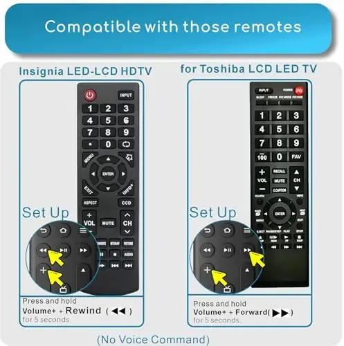 Replacement for Insignia TV Remote 2026-2020 Toshiba Hisense TCL Smart TVs | Universal TV Remote| Remote Finder| Google| Smooth feel| Premium| old Insignia-LED-LCD HDTV - 5