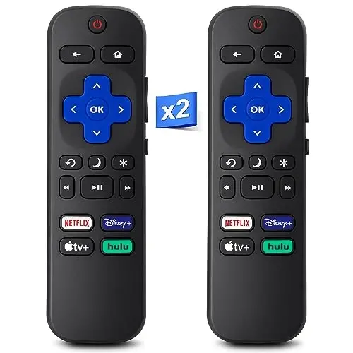 Replacement for Roku-TV-Remote, Compatible for Hisense/Onn/Sharp Roku Series Smart TVs【Pack of 2】 - OMAIC