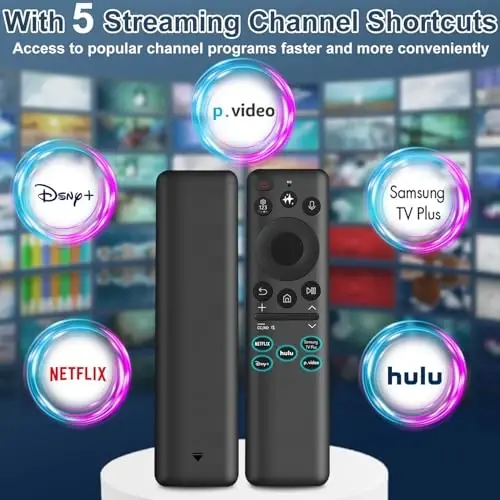 Replacement for Samsung TV Remote Control, for All 2019-2025 Samsung Remote Control for Smart TV with Voice Control. No Solarcell/Charger - 4