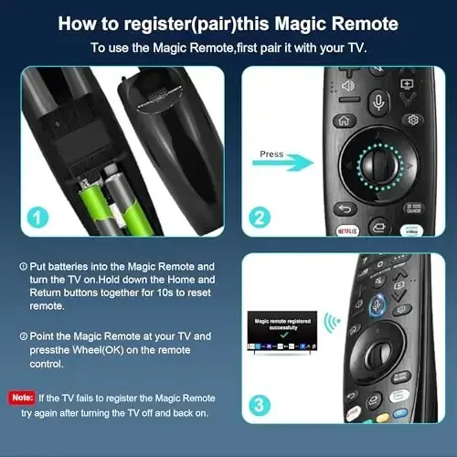 Replacement LG Magic Remote Control (AKB75855501) Voice for LG TV Remote with Pointer for Smart TVs OLED QNED NanoCell WebOS Models AN-MR20GA MR19BA MR18BA MR21 MR22 MR23 MR24 GA GN GC - 6
