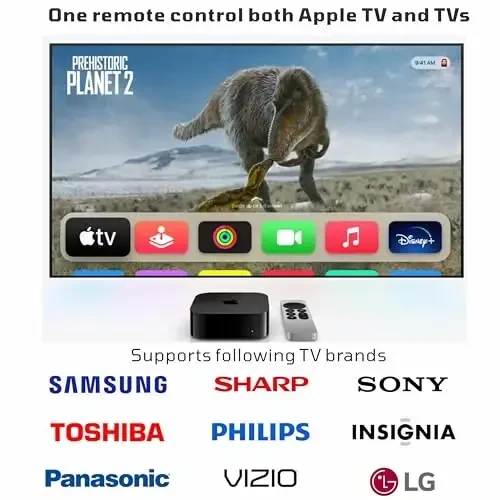 Replacement Remote Control for All Apple TV Remote - 1 Year Warranty - 3