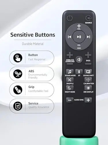 Replacement Remote Control for JBL Soundbar BAR 2.1 3.1 5.1 Sound Bar | Perfect Fits for JBL Sound Bar, No Programming, Fast Response - 4
