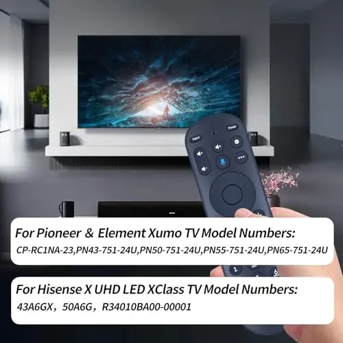 Replacement Remote Control for Pioneer ＆ Element Xumo TV, for Hisense X UHD LED XClass TV R34010BA00-00001, No Voice - 4