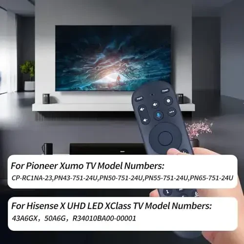 Replacement Remote Control for Pioneer ＆ Element Xumo TV, for Hisense X UHD LED XClass TV R34010BA00-00001, No Voice - 3