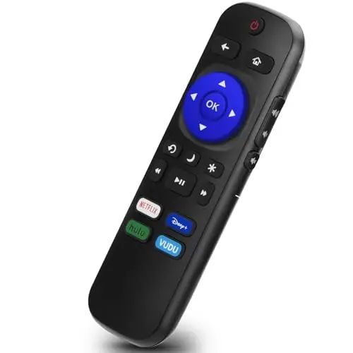 Replacement Remote Control for Roku TV, Compatible with TCL/Hisense/Sharp/Insignia/Onn Roku Smart TVs - GVIRTUE