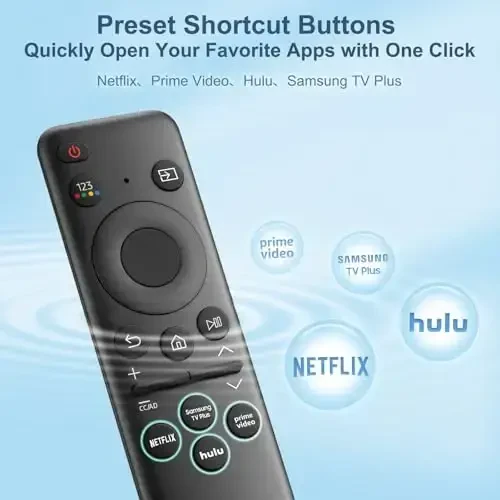 Replacement Remote Control for Samsung-Frame-TV-Remote,for Samsung Smart QHD Crystal UHD Neo QLED OLED 4K 8K Series Smart TVs,Without Voice Function - 4