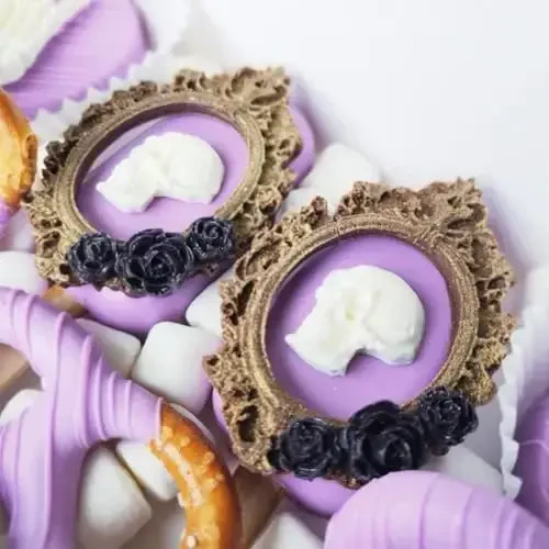 Picture Frame Chocolate Molds, Baroque Vintage Mirror Frame Fondant Molds, Photo Frame Rose Silicone Baking Molds for Cake Decoration Sugar Gum Paste Candy Cookies Resin Clay Set of 3 - 7