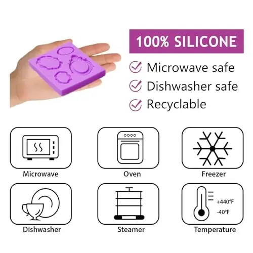 Picture Frame Chocolate Molds, Baroque Vintage Mirror Frame Fondant Molds, Photo Frame Rose Silicone Baking Molds for Cake Decoration Sugar Gum Paste Candy Cookies Resin Clay Set of 3 - 3