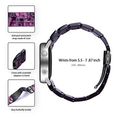 Resin Watch Band Compatible with Kuizil T70/uaue T60 Smart Watch 1.91'' Smartwatch Accessories Band for Men Women Lightweight Wristband Bracelets - 2