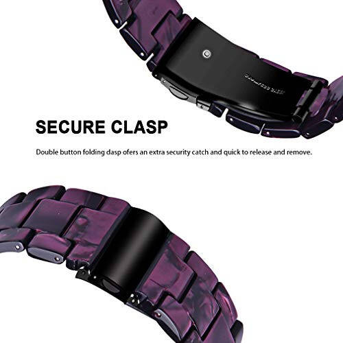 Resin Watch Band Compatible with Kuizil T70/uaue T60 Smart Watch 1.91'' Smartwatch Accessories Band for Men Women Lightweight Wristband Bracelets - 3