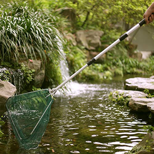 RESTCLOUD Fishing Landing Net with Telescoping Pole Handle, Fishing net Freshwater for Kids Men Women, Extend to 40-63 Inches - 6