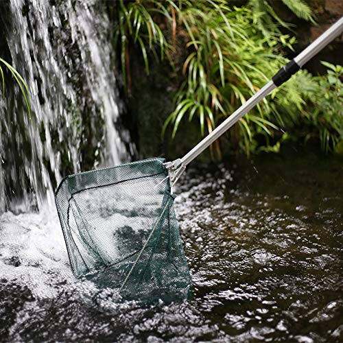 RESTCLOUD Fishing Landing Net with Telescoping Pole Handle, Fishing net Freshwater for Kids Men Women, Extend to 40-63 Inches - 7