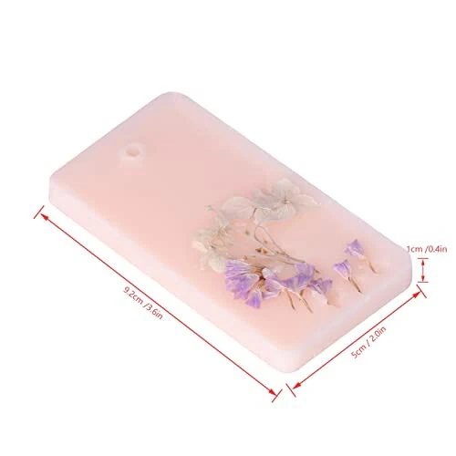 Restokki Yengil Gul Xushbo'y Aromaterapi Mum Tabletkalari, Yoqimli Pushti 3 Dona Parafin Gul & Gulli Havoni Tozalash Kublari Kolleksiyasi Gardrob, Ofis, Avtomobil, Uy Uchun (To'rtburchak) - Restokki (1)