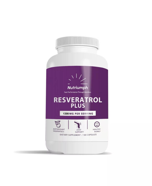 Resveratrol - Anti-Aging & Joint Support Supplement | 180 capsules - 90 day supply No Color - 1