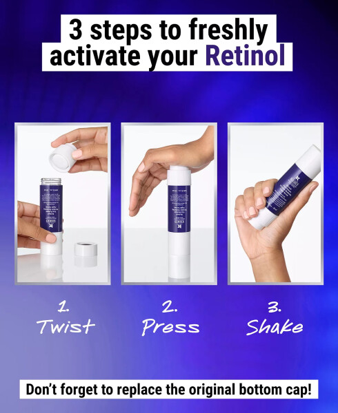 Retinol tez so`rilishi Ajinlarini kamaytiruvchi tun kechki serumi, 0.94 untsiya. Rangsiz - 7