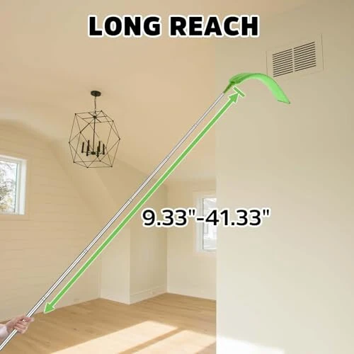 Retractable Gap Dust Cleaner Under Appliance Cleaning Tool, Bafezoze Flat Duster for Under Refrigerator Fridge Stove Couch Bed, Skinny Thin Duster for Tight Spaces - Bafezoze