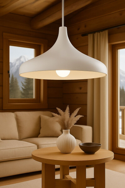 Retro Rustic Model Modern Metal Single White Pendant Light Cafe - 8