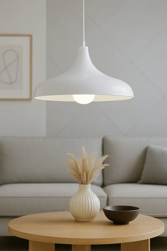 Retro Rustic Model Modern Metal Single White Pendant Light Cafe - 4