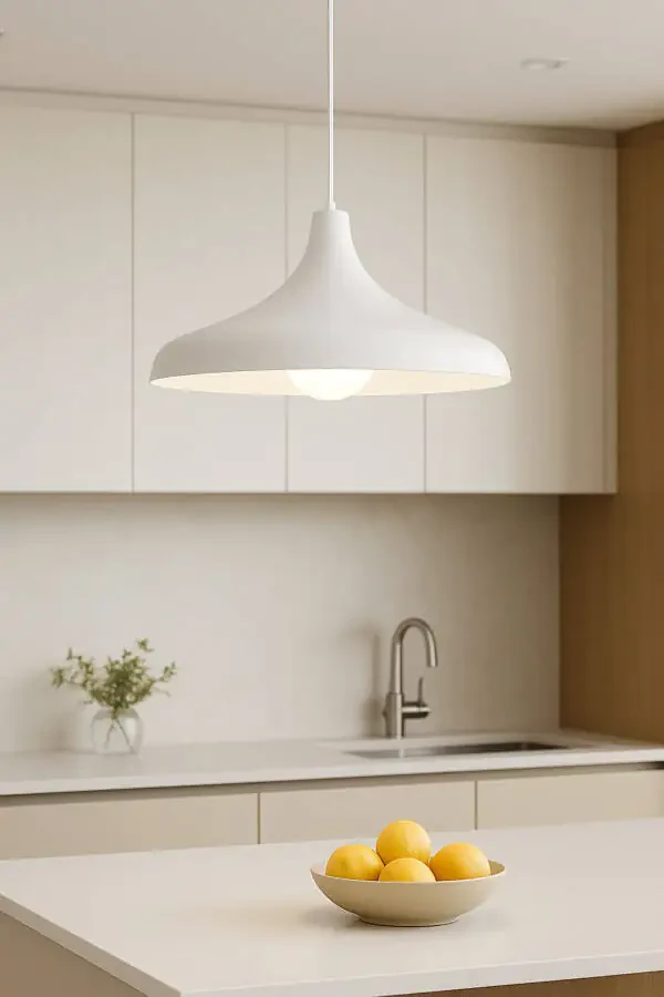 Retro Rustik Model Zamonaviy Metall Bir Qismli Oq Rangli Osiladigan Chandelier Cafe - 3