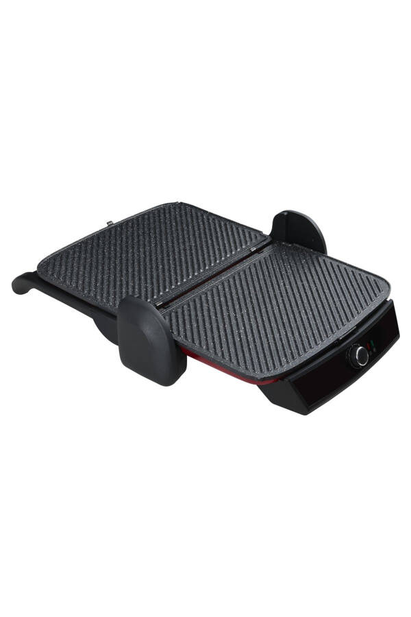 Retro T7000 Elektrikli Izgara ve Tost Makinesi, Bordo-Bordo - 2