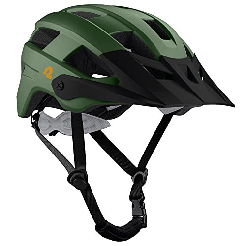 Retrospec Rowan Mountain Bike Helmet for Adults - MTB Style with Removable Visor and EPS Foam Interior for Men & Women – Adjustable Size, Lightweight & Breathable - 1