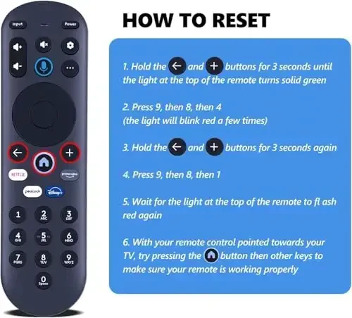 RETROSUN Pioneer Xumo TV CP-RC1NA-23 PN43-751-24U PN50-751-24U PN55-751-24U PN65-751-24U uchun ovozni almashtirish pulti - 5
