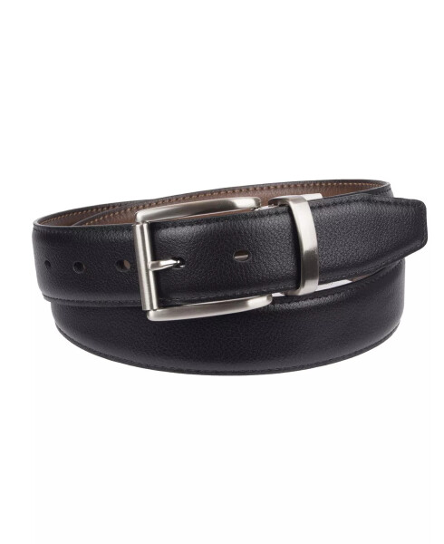 Reversible Dress Men's Belt with Comfort Stretch Brown/Black - 2