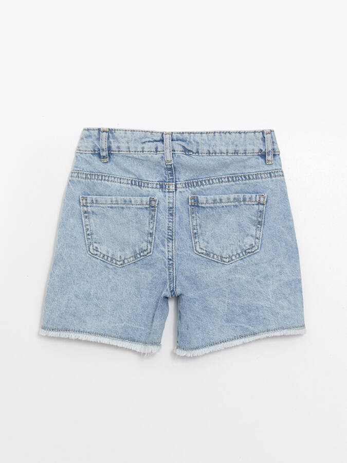 Reversible Sequin Girls Jean Shorts - 3